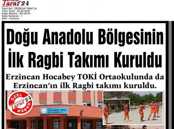 Doğunun ilk Ragbi takımı Erzincanda kuruldu